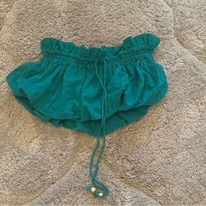 Turquoise Free People Top